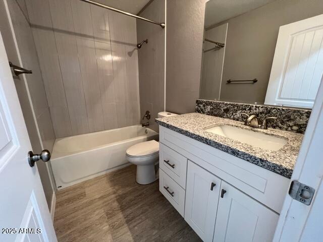 4552 North Loring Road Casa Grande, AZ 85194 - Photo 18 of 48 a bathroom with a granite countertop sink toilet and shower