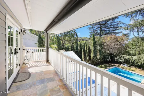 a view of a balcony
