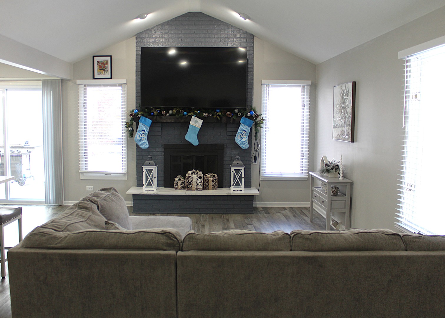 908 Glenmore Lane Elgin, IL 60124 - Photo 10 of 50 a living room with furniture and a fireplace