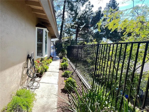 a view of a garden