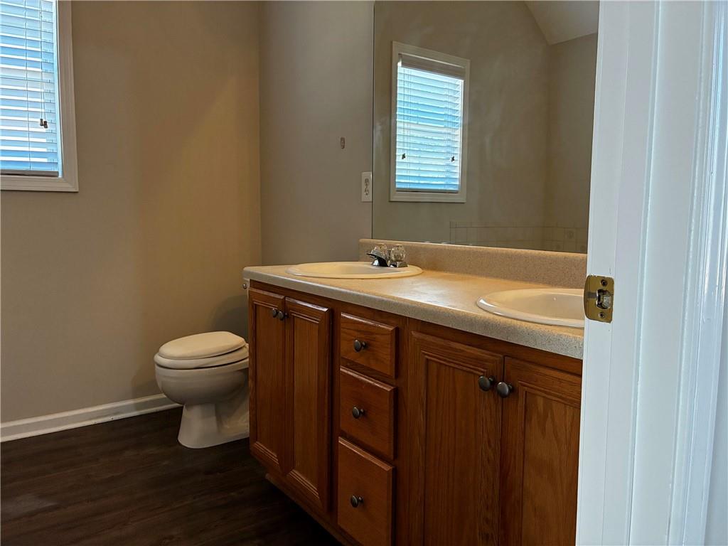 337 Madison Avenue Hampton, GA 30228 - Photo 19 of 32 a bathroom with a sink a toilet and a window