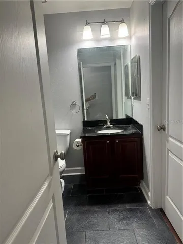 a view of room with a mirror