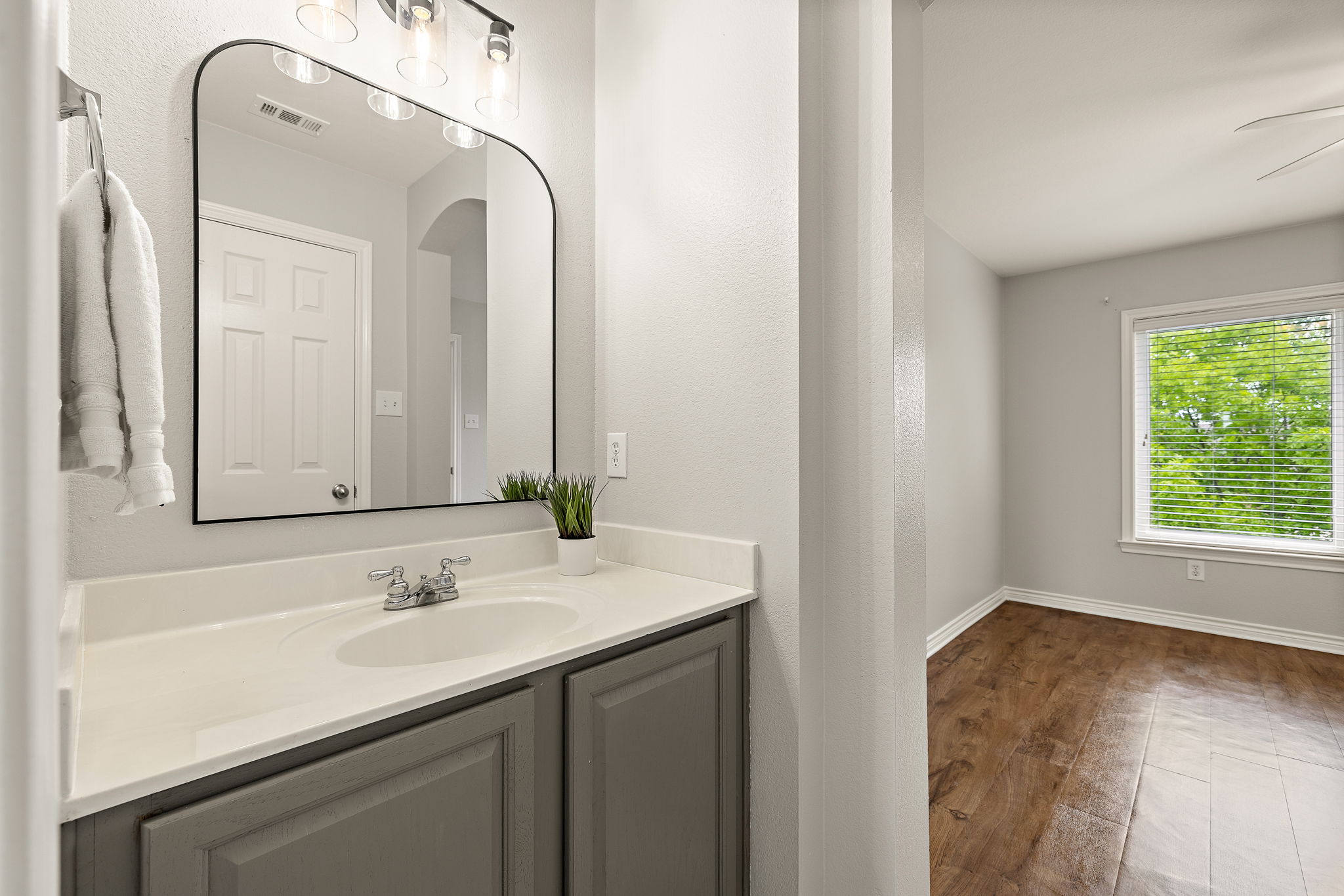 202 Nick Price Loop Round Rock, TX 78664 - Photo 27 of 39 a bathroom with a sink and a mirror