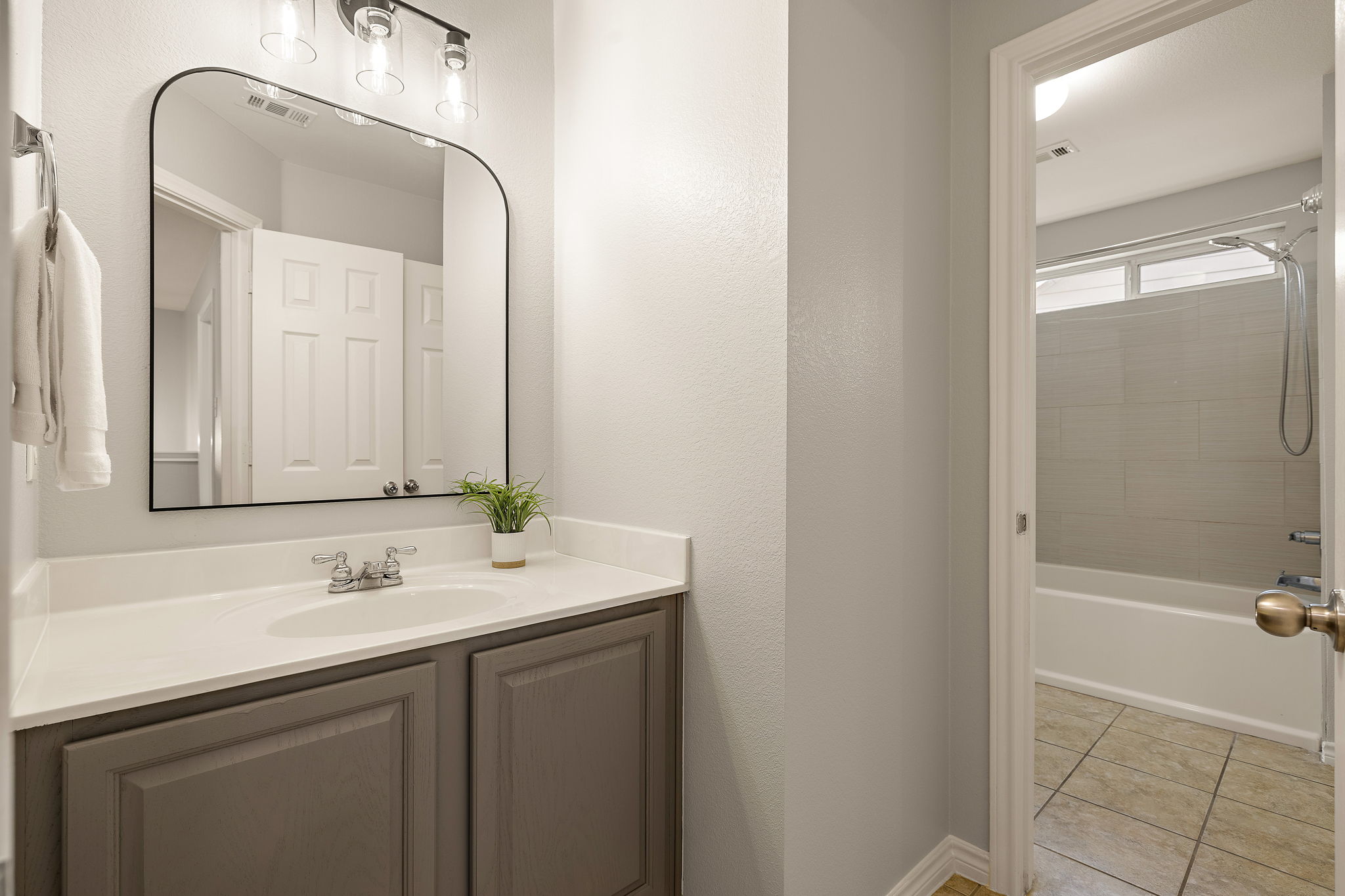 202 Nick Price Loop Round Rock, TX 78664 - Photo 30 of 39 a bathroom with a sink and a mirror