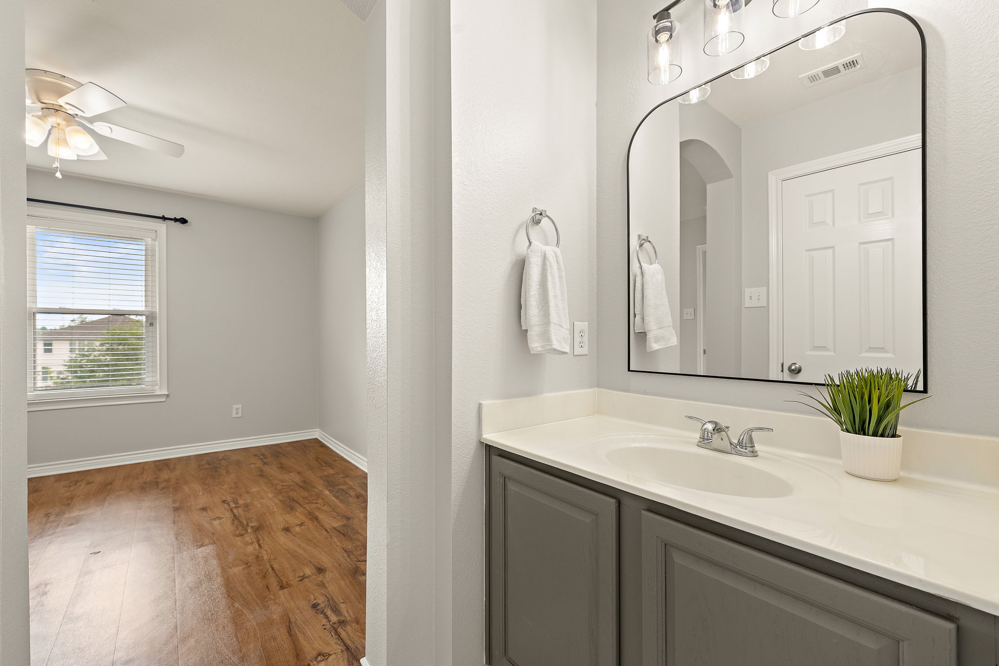 202 Nick Price Loop Round Rock, TX 78664 - Photo 31 of 39 a bathroom with a sink and a mirror