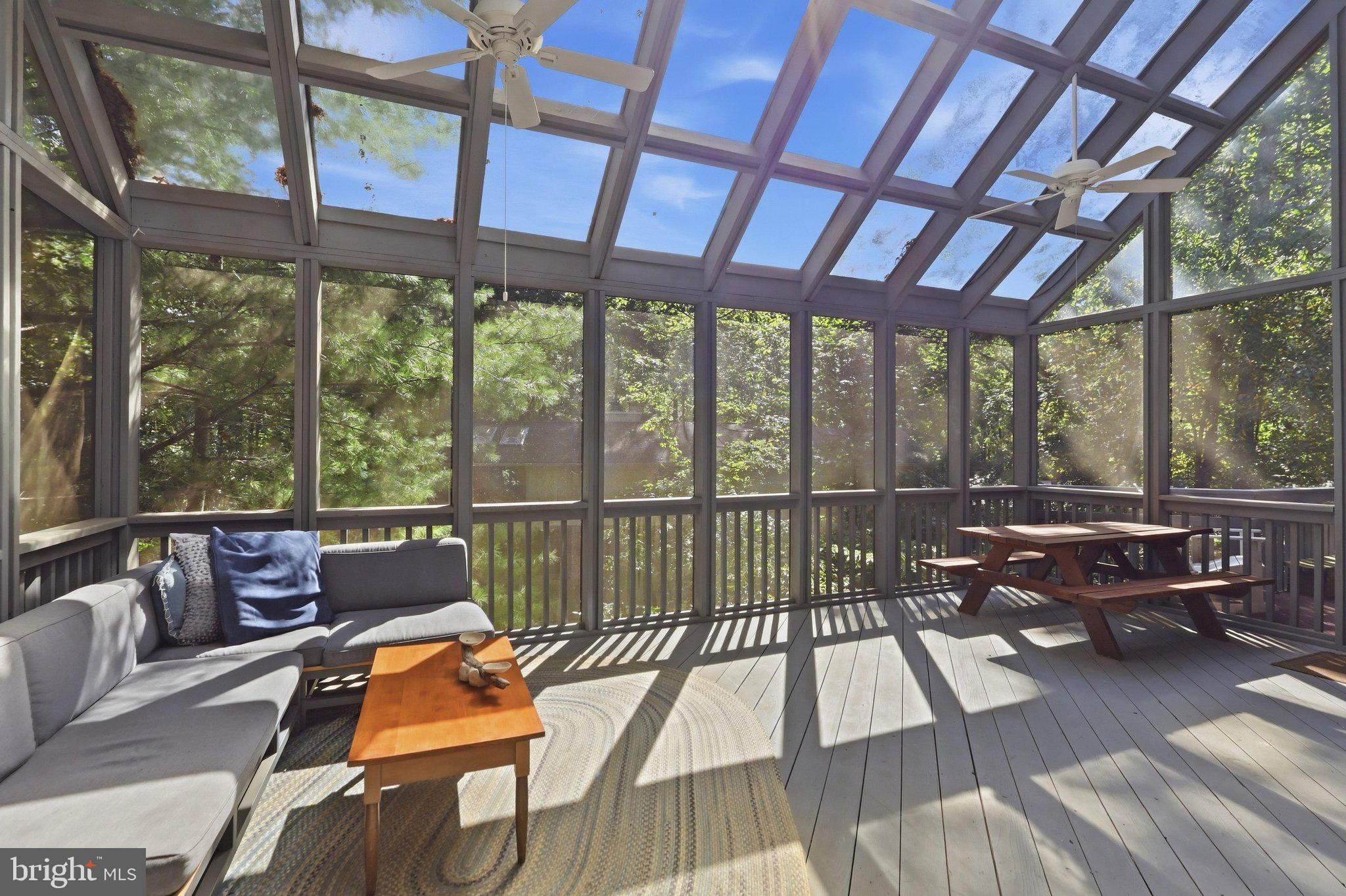 2025 Mock Orange Court Reston, VA 20191 - Photo 42 of 51 Screened in porch off of kitchen