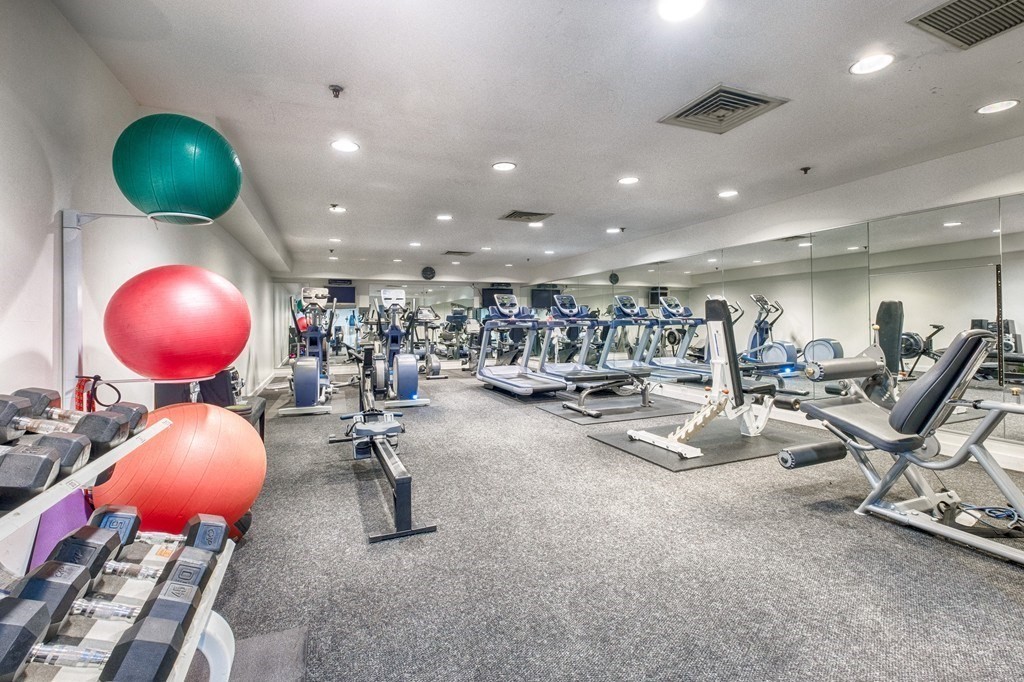 15 North Beacon Street, Unit 217 Boston, MA 02134 - Photo 21 of 21 a room with gym equipment