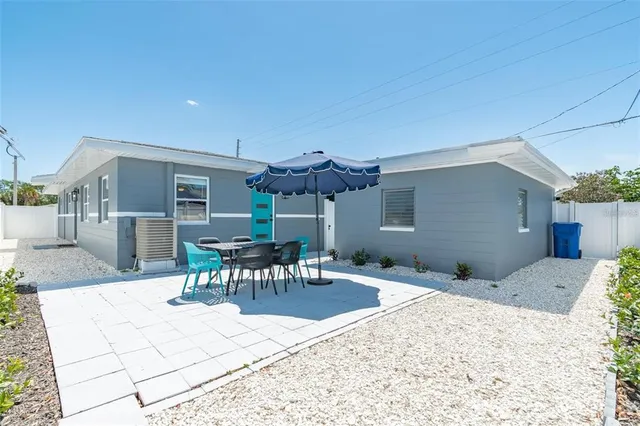 a outdoor space with furniture