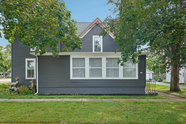 a backyard of a house