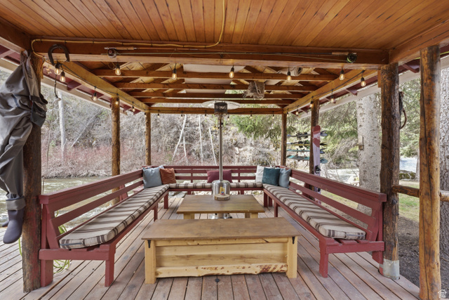 6631 Pine Springs Road Kamas, UT 84036 - Photo 27 of 48 Deck with outdoor furniture