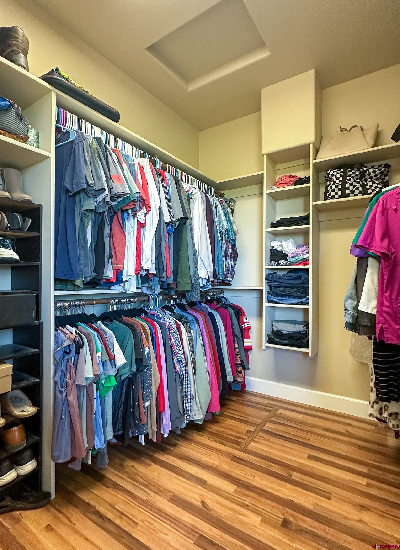 424 Shilo Court Delta, CO 81416 - Photo 25 of 45 a view of walk in closet with clothes and shoes