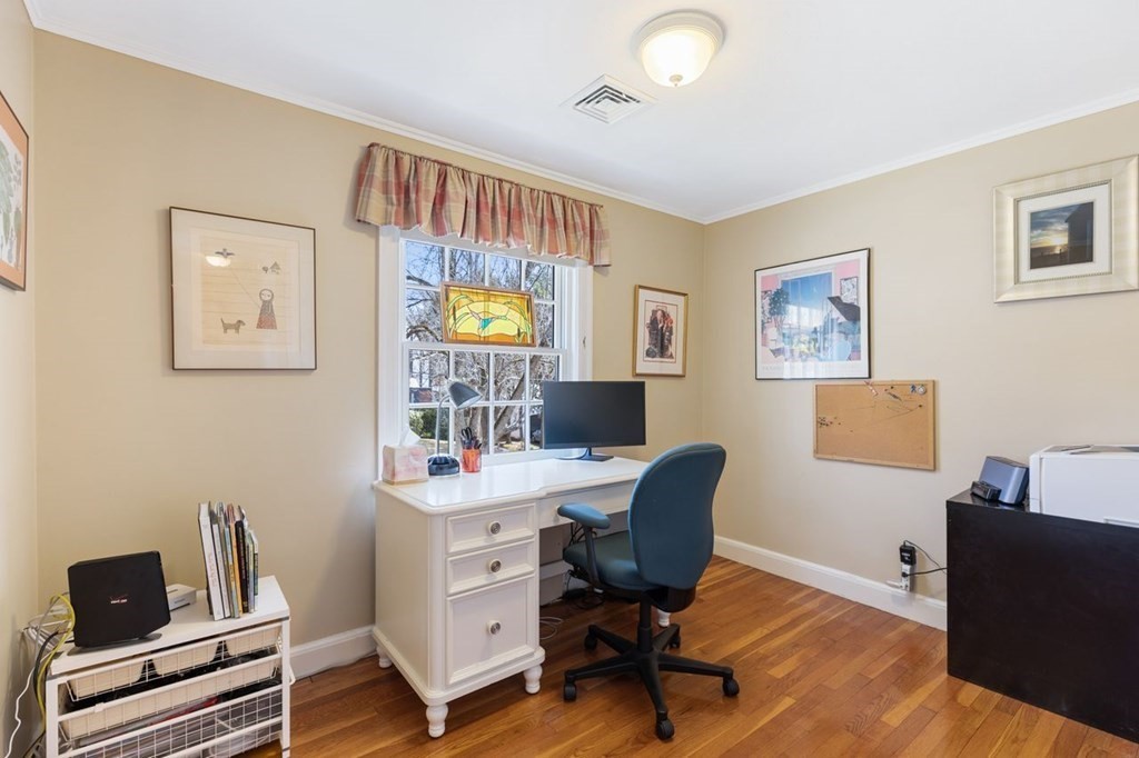 15 Gould Road Newton, MA 02468 - Photo 23 of 33 a view of a workspace with furniture and a window
