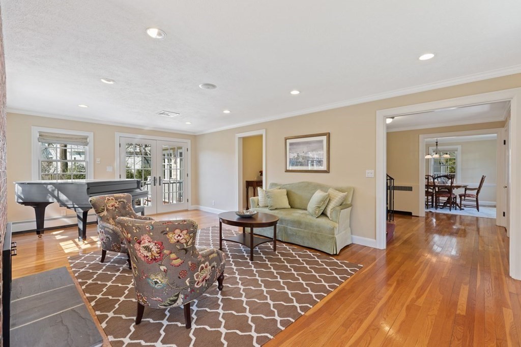15 Gould Road Newton, MA 02468 - Photo 4 of 33 a living room with furniture and a wooden floor