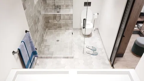 a bathroom with a sink and a toilet