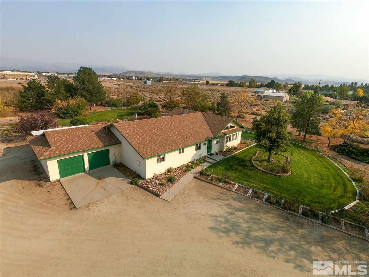817 Rubio Way Gardnerville, NV 89460 - Photo 27 of 28 an aerial view of a house with a yard and lake view