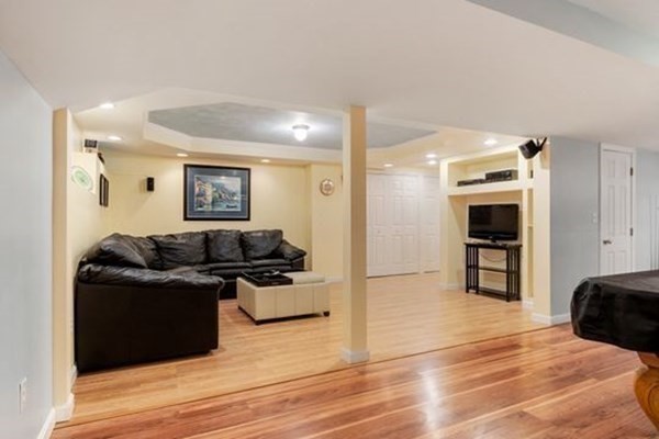 77 Teele Road Bolton, MA 01740 - Photo 29 of 41 a living room with furniture and a flat screen tv