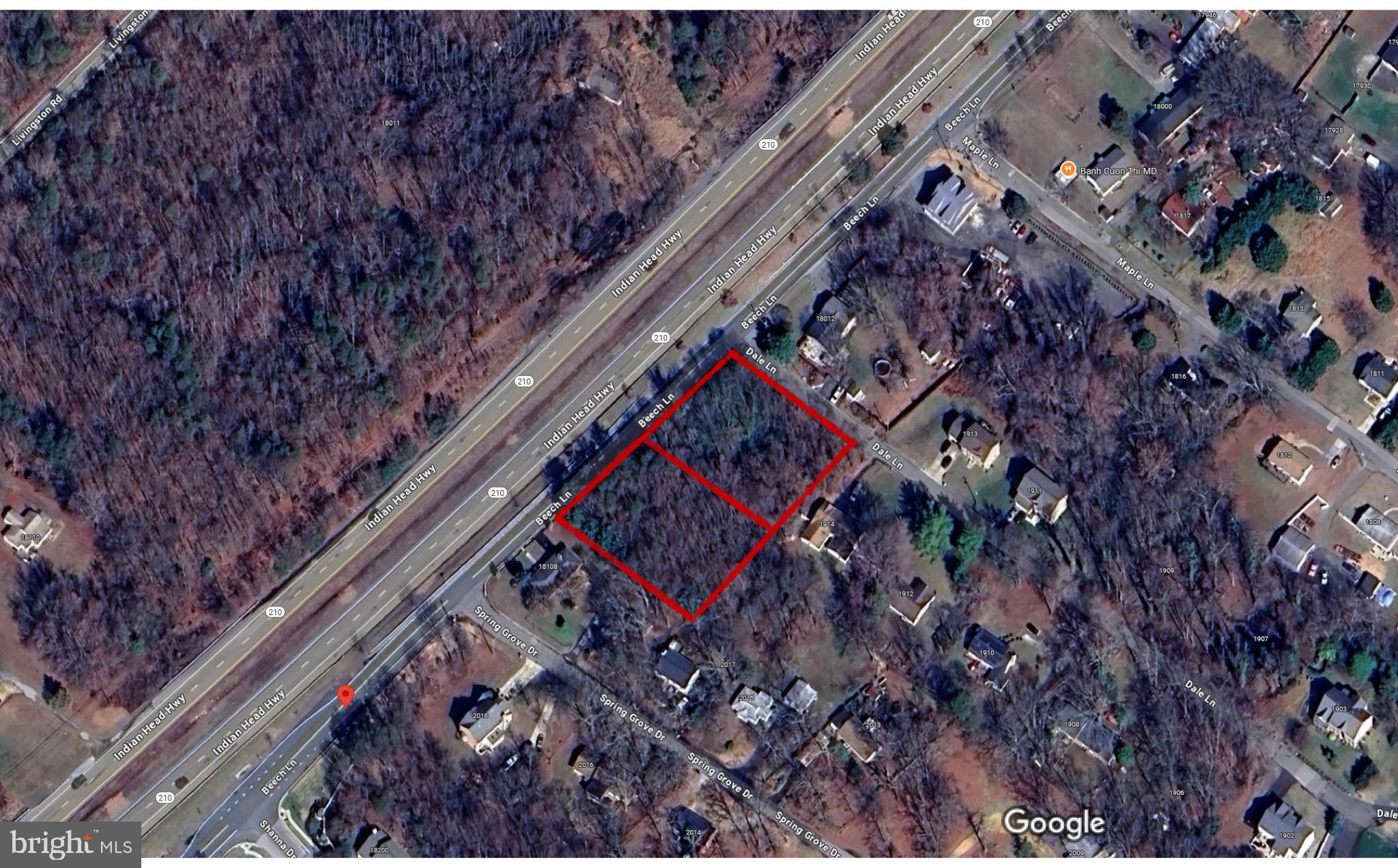 18102 Beech Lane Accokeek, MD 20607 - Photo 5 of 5 This is a rough estimate of where the lots are