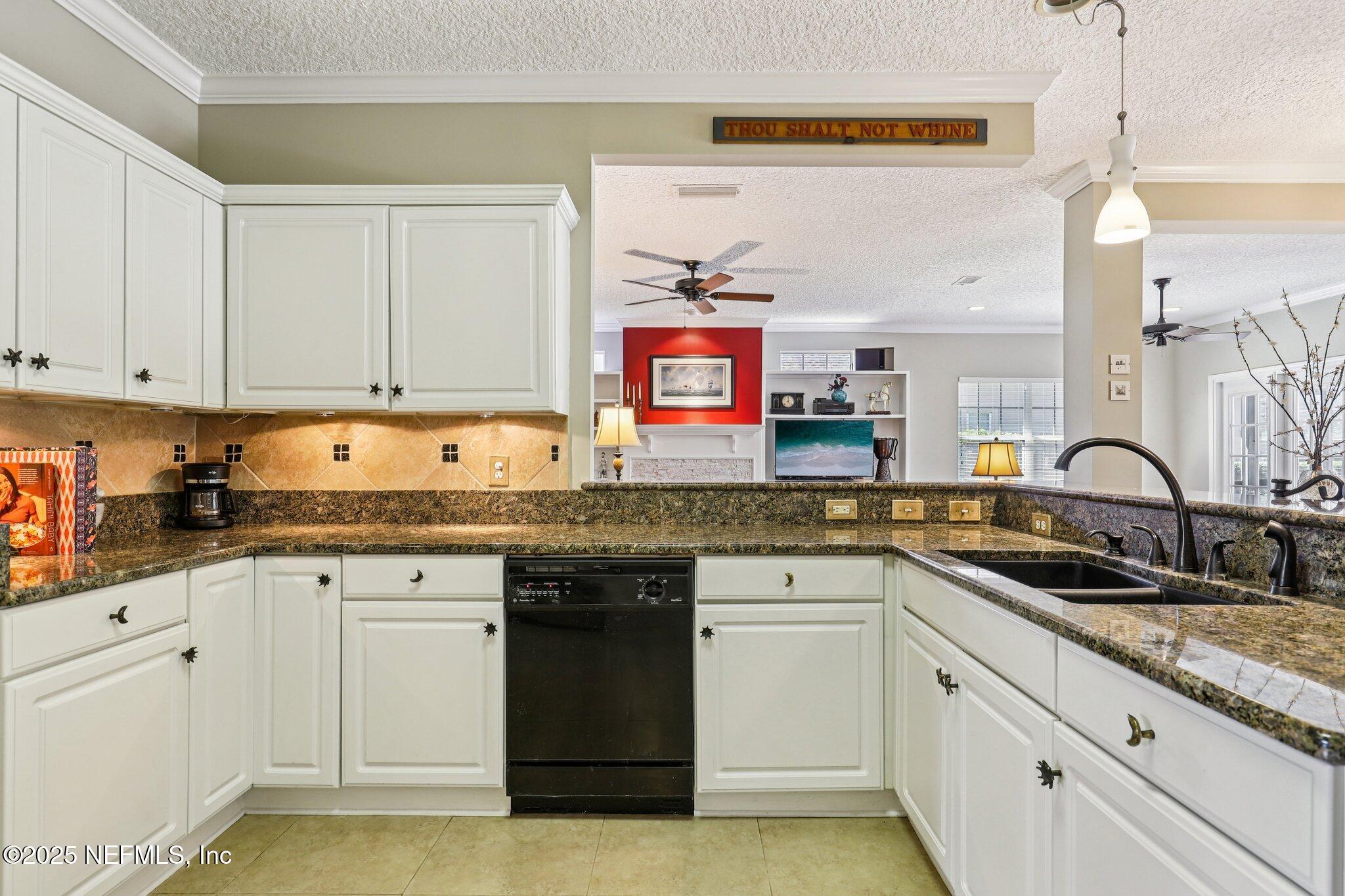 1432 Course View Drive Fleming Island, FL 32003 - Photo 30 of 83 a kitchen with granite countertop a sink and cabinets
