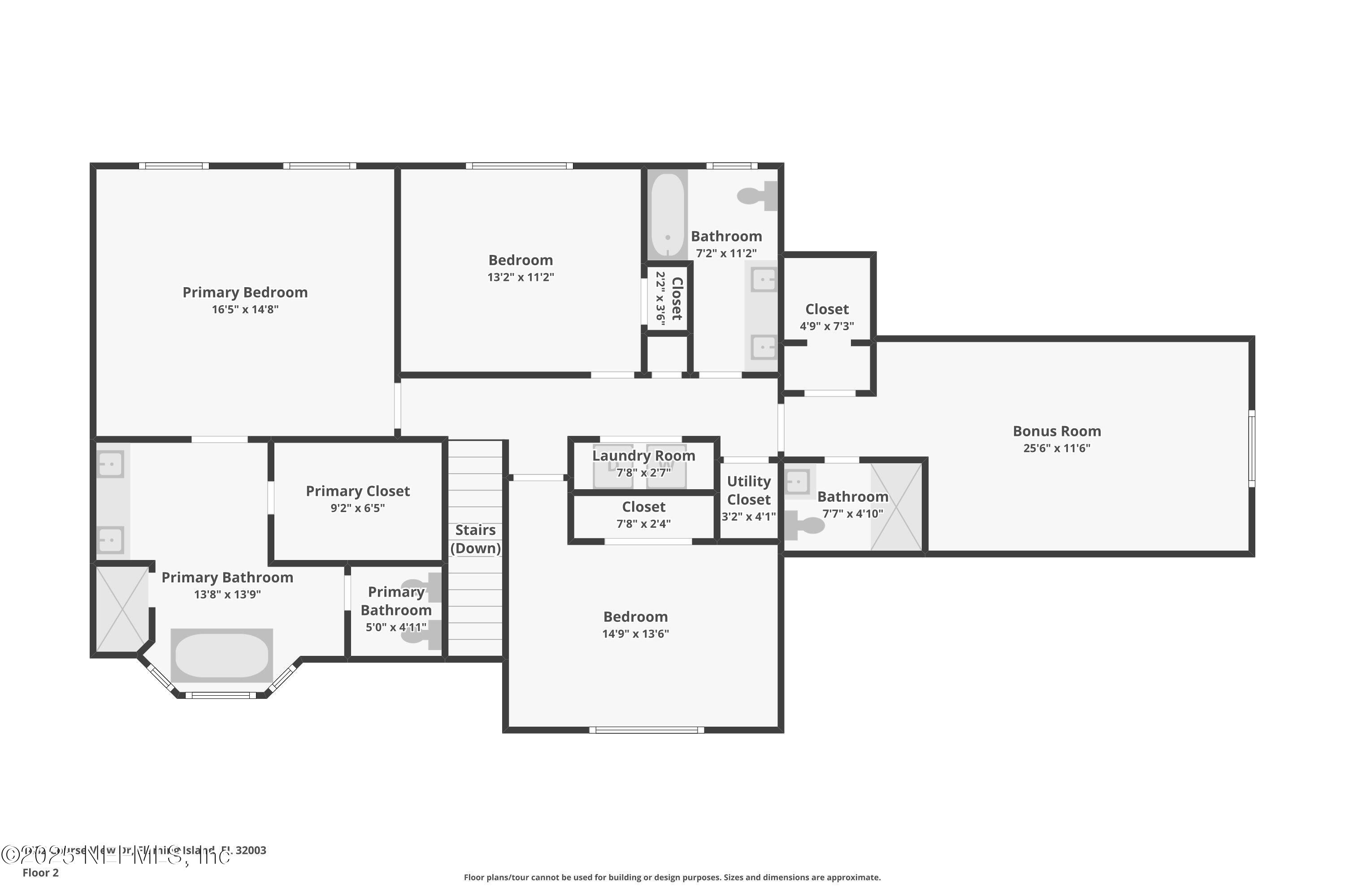1432 Course View Drive Fleming Island, FL 32003 - Photo 82 of 83 2nd Floor-Plan