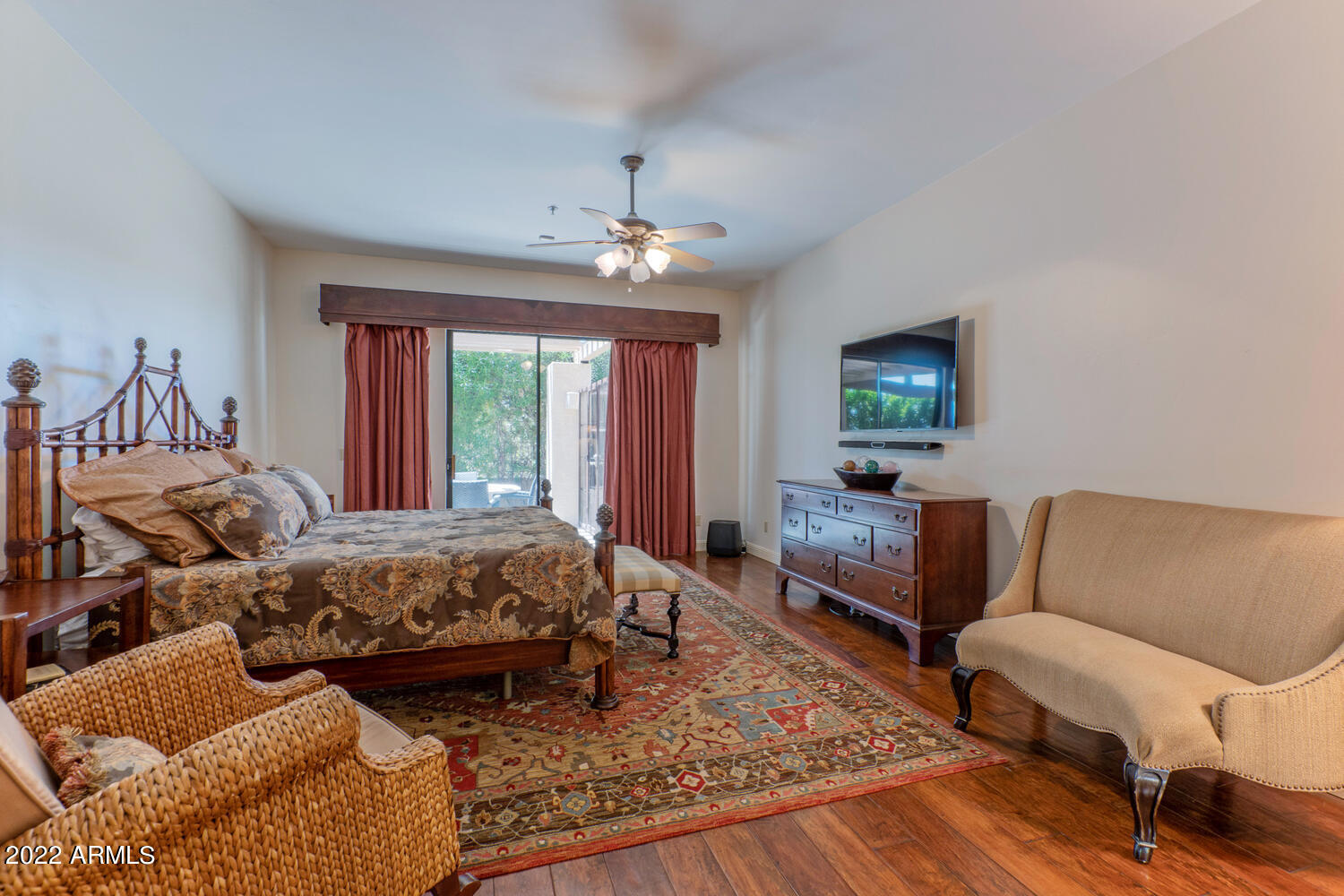 8100 East Camelback Road, Unit 39 Scottsdale, AZ 85251 - Photo 14 of 40 lower level master with patio access