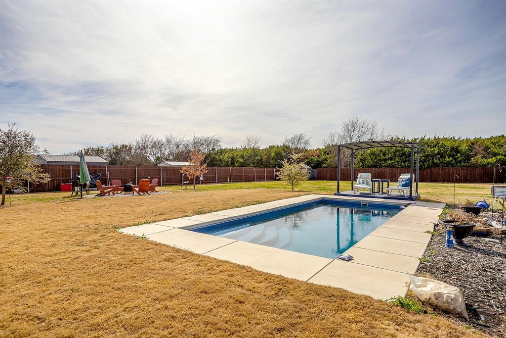 111 Treys Way Godley, TX 76044 - Photo 36 of 38 a view of swimming pool with furniture