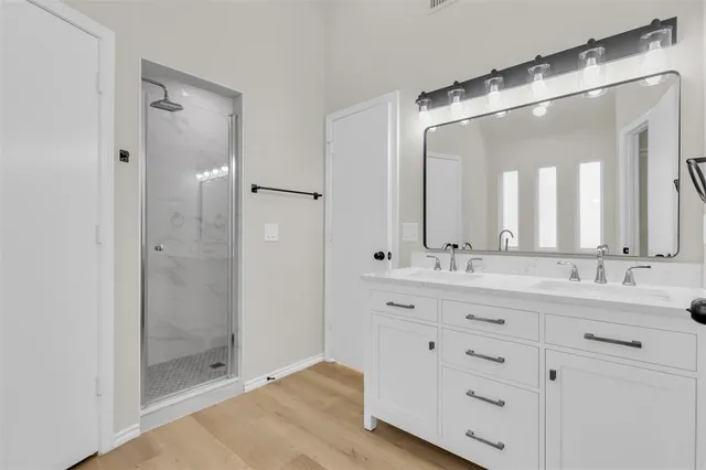 a close view of closet