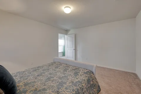 a view of a livingroom with a window