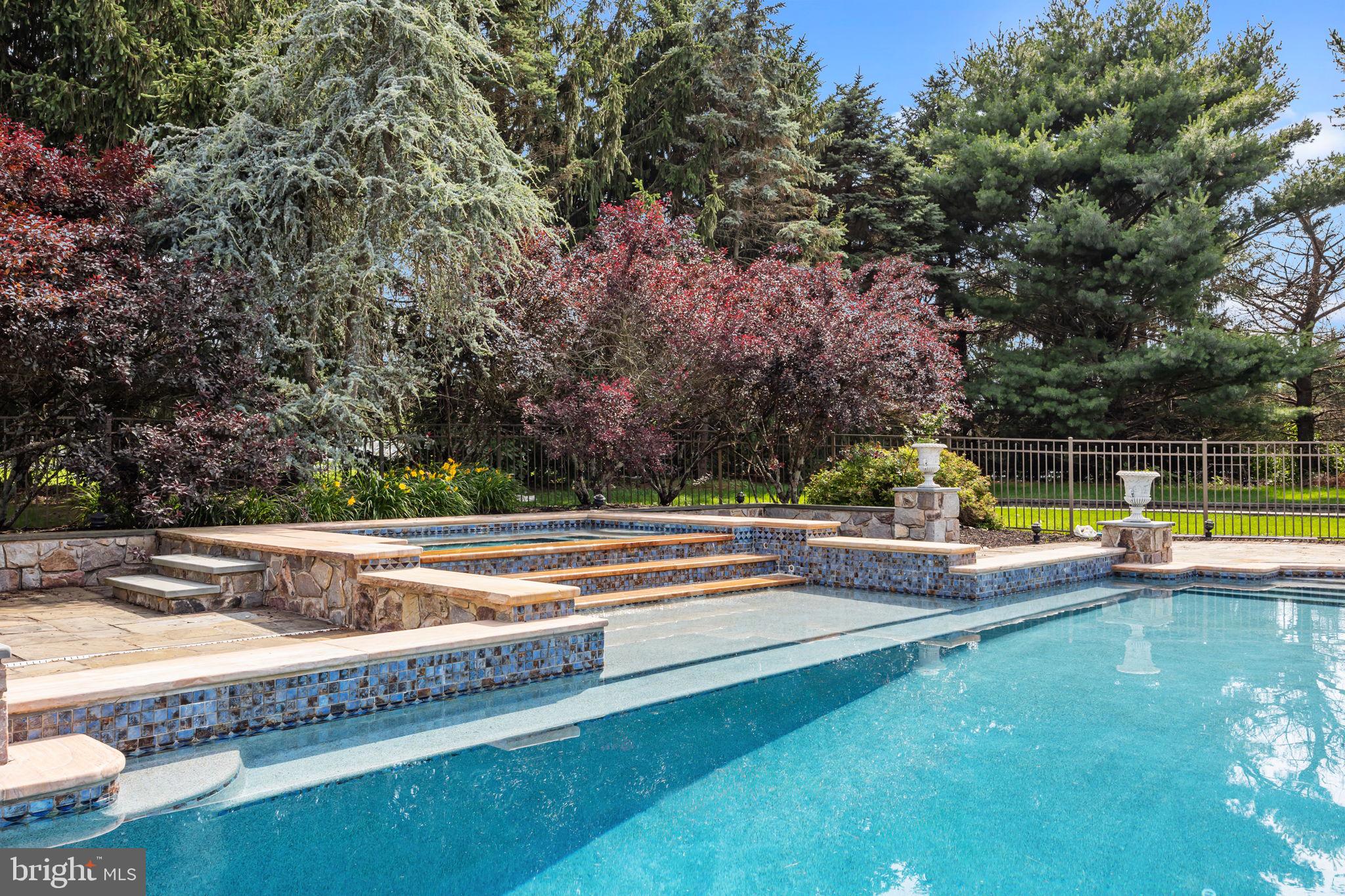 2 Aldans Way Newtown, PA 18940 - Photo 87 of 100 a view of swimming pool with chairs and trees in the background