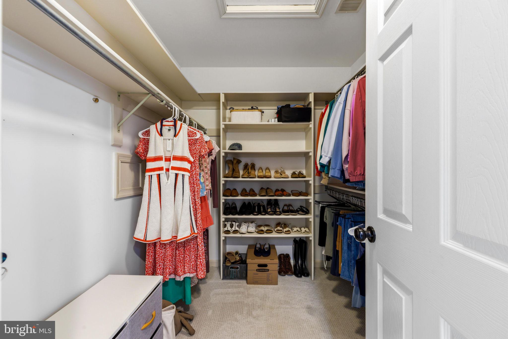 6513 Apple Blossom Ride Columbia, MD 21044 - Photo 52 of 115 a view of walk in closet with clothes and shoes