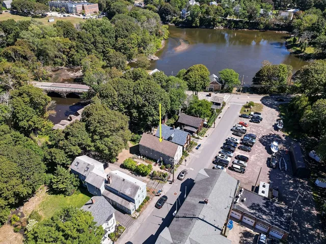 an aerial view of multiple house