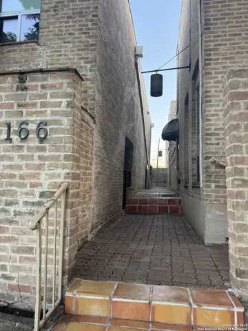 a view of front door of house