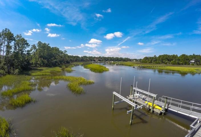 1770 Bergenfield Road Mount Pleasant, SC 29466 - Photo 37 of 43 Aerial View of Toomer Creek