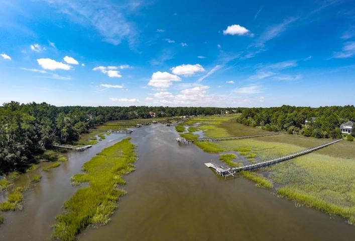 1770 Bergenfield Road Mount Pleasant, SC 29466 - Photo 40 of 43 Aerial View of Toomer Creek