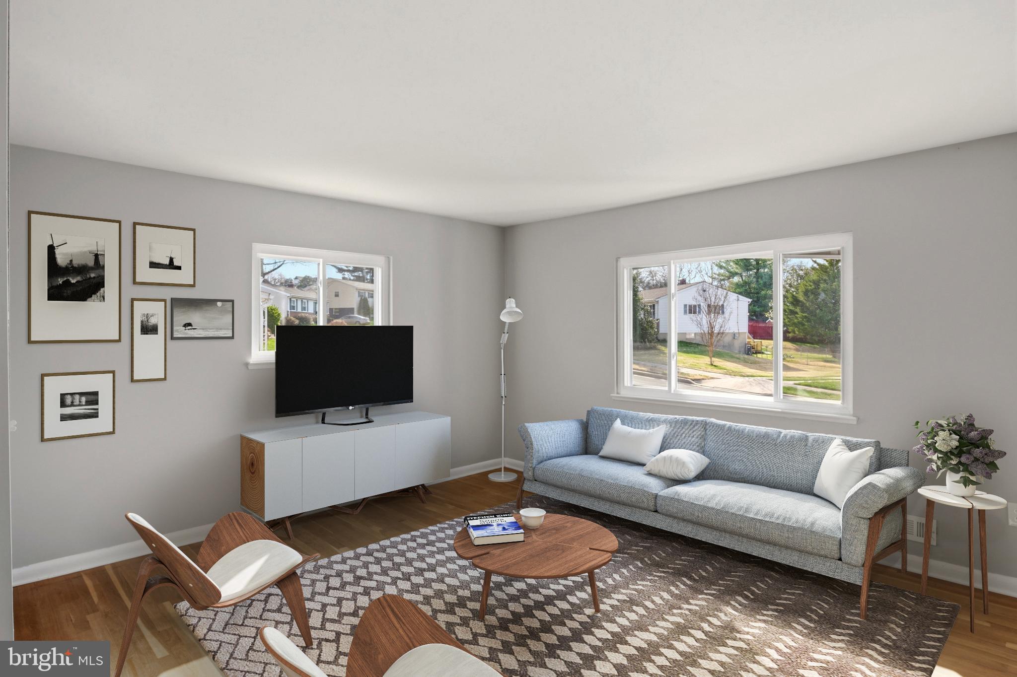 1219 Redcliffe Road Catonsville, MD 21228 - Photo 14 of 45 Virtually Staged Living Room