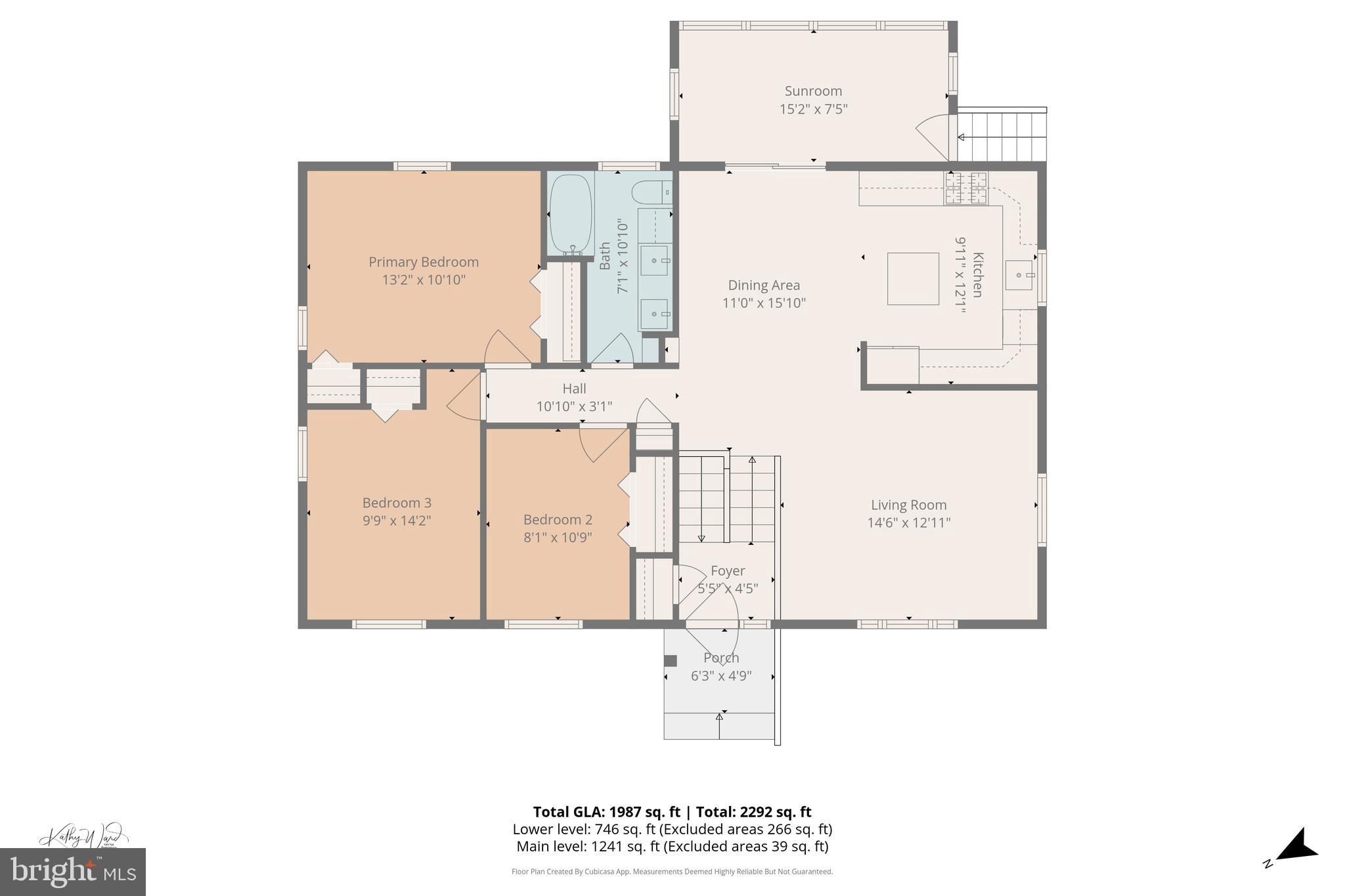1219 Redcliffe Road Catonsville, MD 21228 - Photo 43 of 45 Floor Plan: Main Level