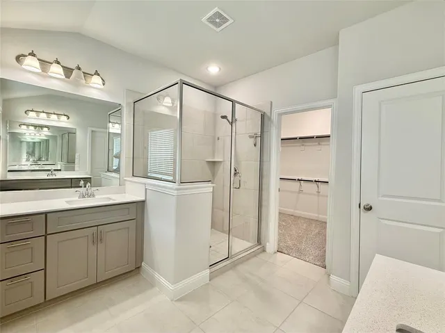 a view of an empty room