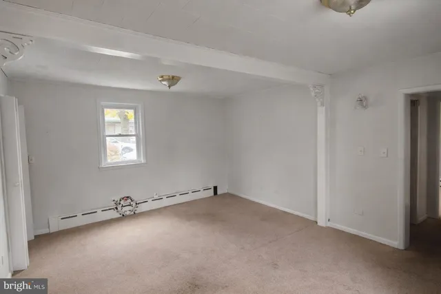 a view of a room with window