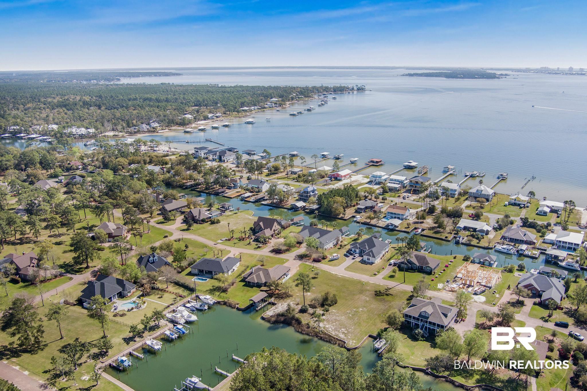 6433 East Quarry Drive Elberta, AL 36530 - Photo 3 of 10 Drone / aerial view featuring a residential view and a water view