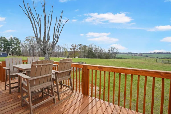 a view of a chair and table on the terrace