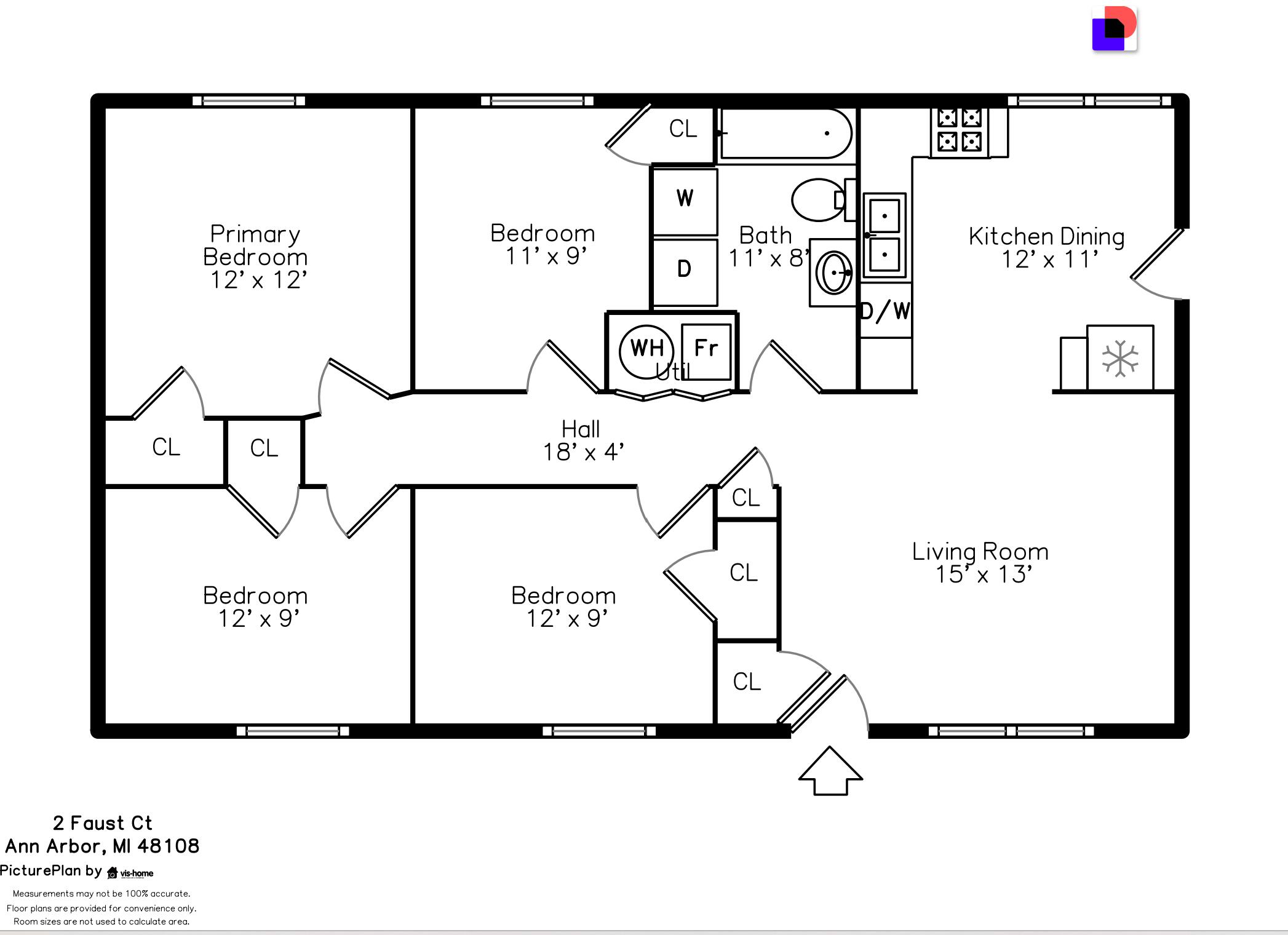 2 Faust Court Ann Arbor, MI 48108 - Photo 31 of 31 floor plan snip