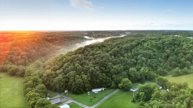 a view of city and mountain