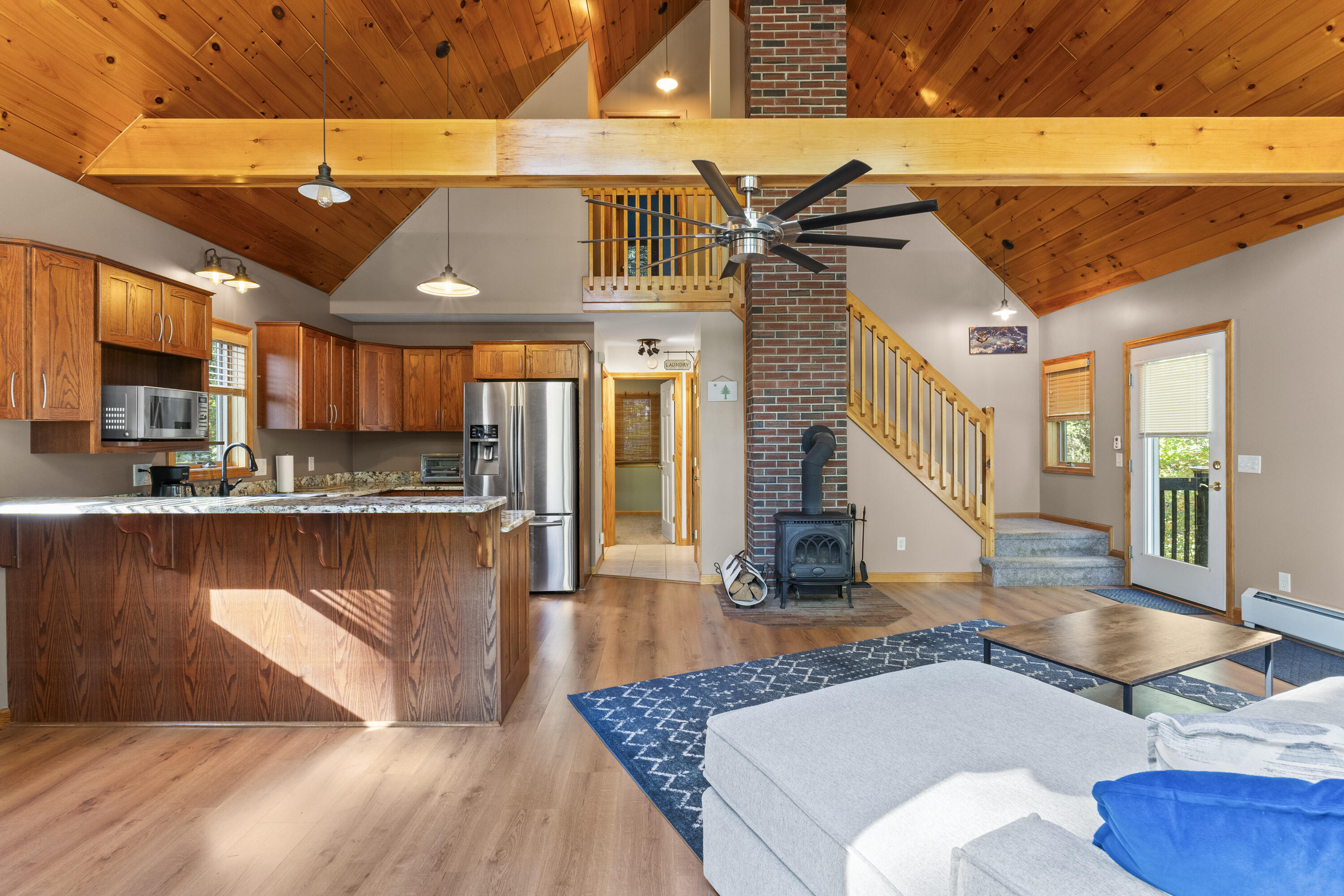 376 Bowdoinham Road Sabattus, ME 04280 - Photo 8 of 81 Open concept kitchen & living