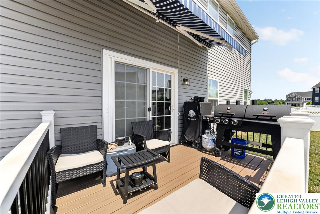 3952 Orth Street Bethlehem, PA 18020 - Photo 48 of 60 An inviting deck extends from the home, offering space for al fresco dining and entertaining.