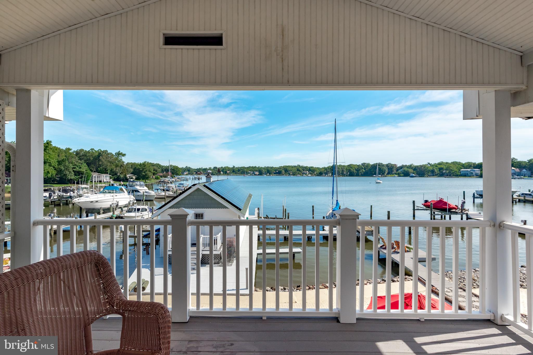 3731 Thomas Point Road Annapolis, MD 21403 - Photo 77 of 90 Upper level deck views from 2nd Primary Bedroom