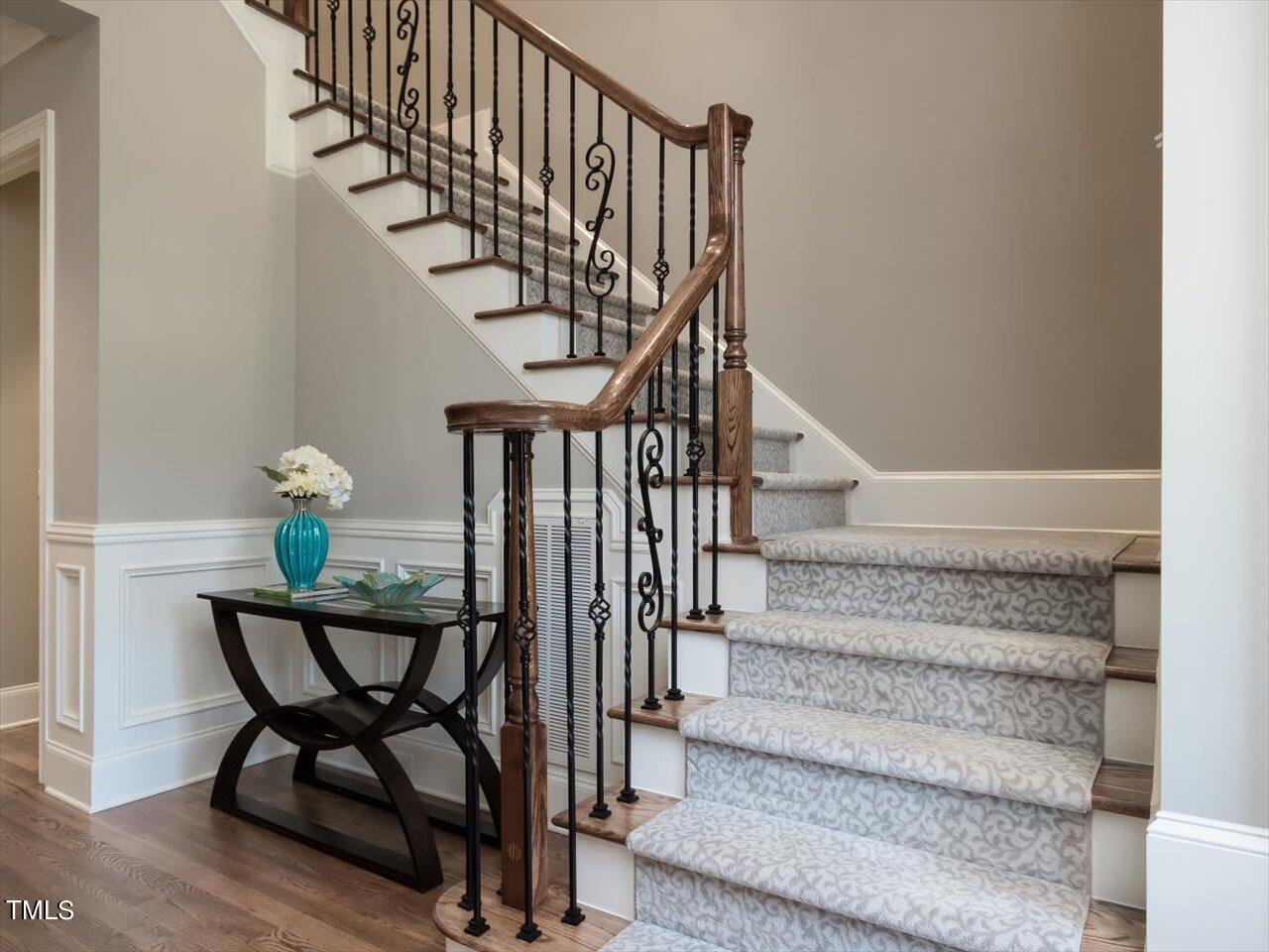 3105 Colmar Manor Drive Cary, NC 27519 - Photo 36 of 61 Carpeted Stairway to 2nd Level