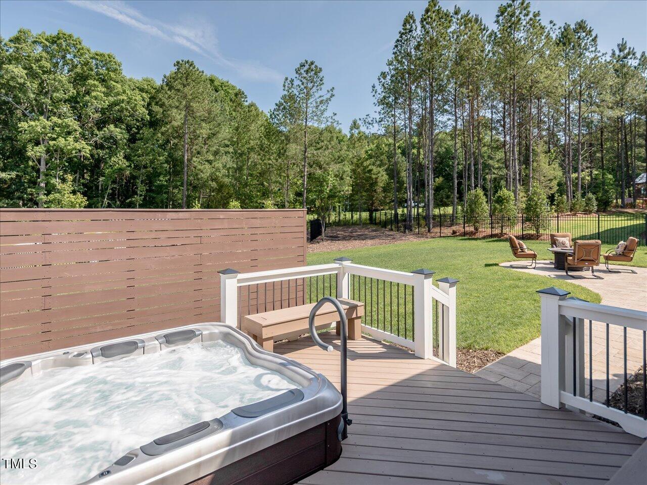3105 Colmar Manor Drive Cary, NC 27519 - Photo 52 of 61 a view of a deck with chairs and wooden fence