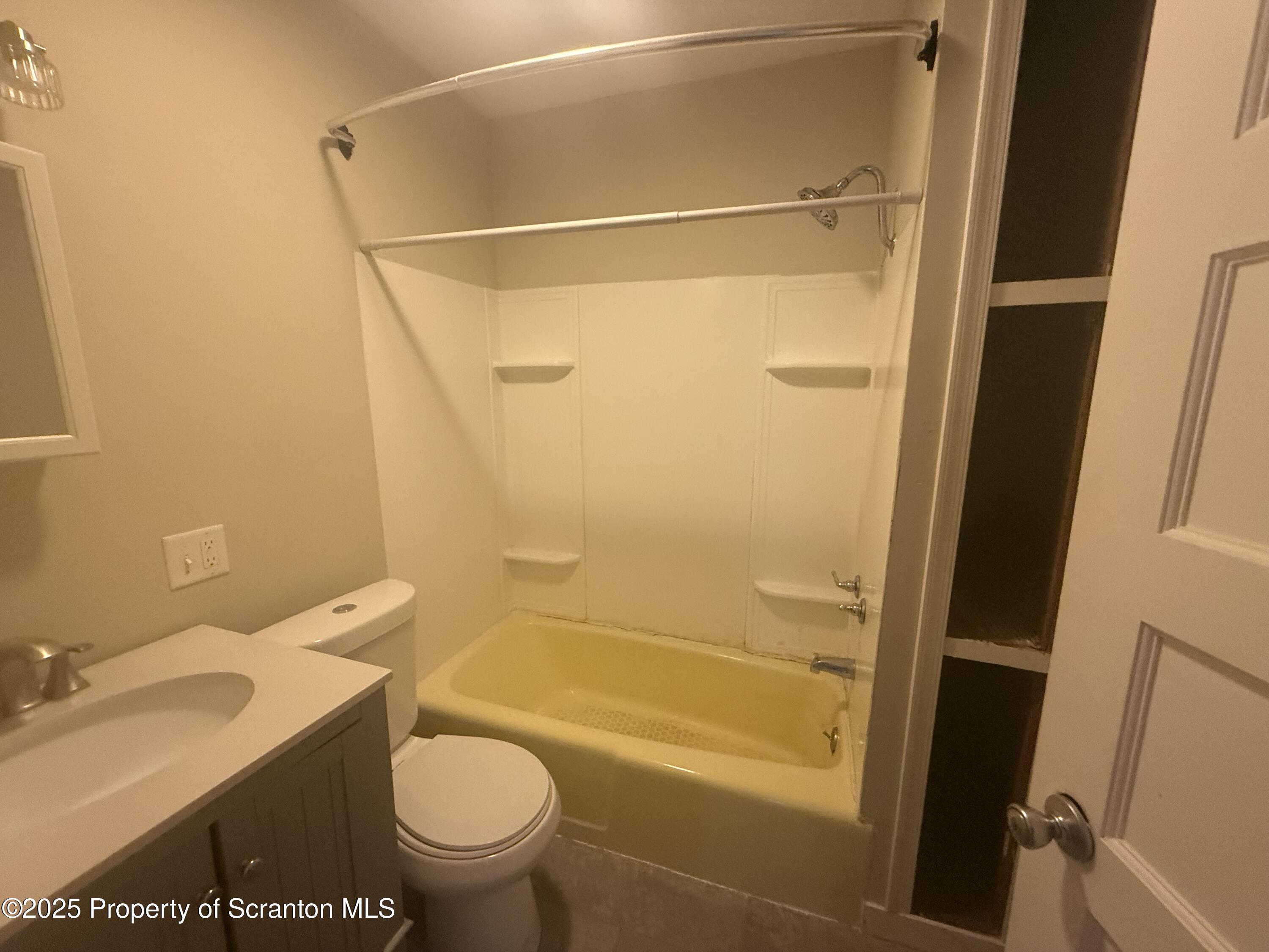 319 North Sumner Avenue Scranton, PA 18504 - Photo 9 of 13 a bathroom with a granite countertop sink toilet and shower