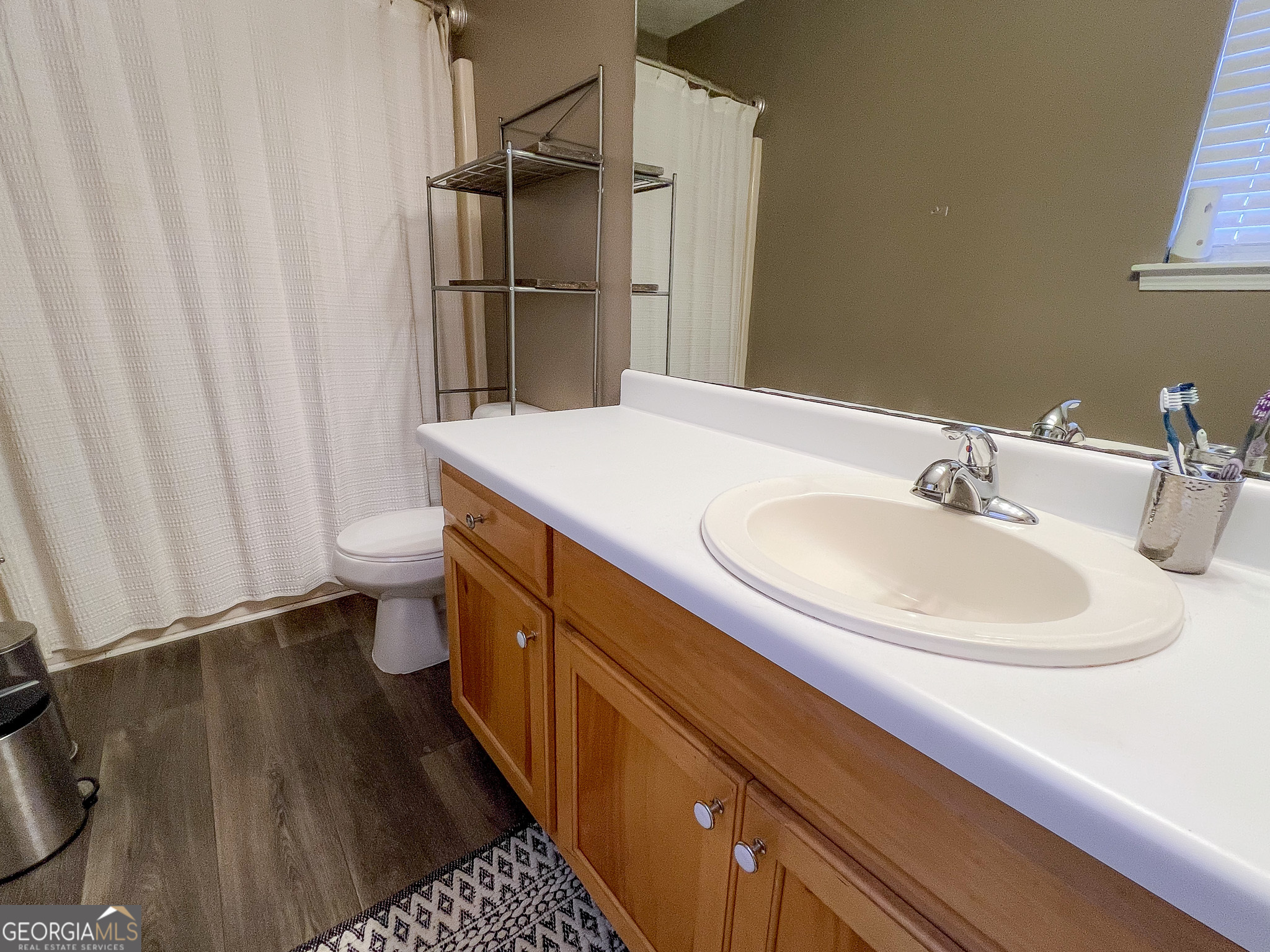 741 Howell Road Zebulon, GA 30295 - Photo 46 of 79 a bathroom with a sink and a toilet