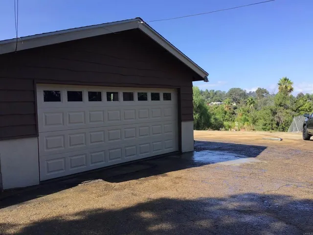 a backyard of a house
