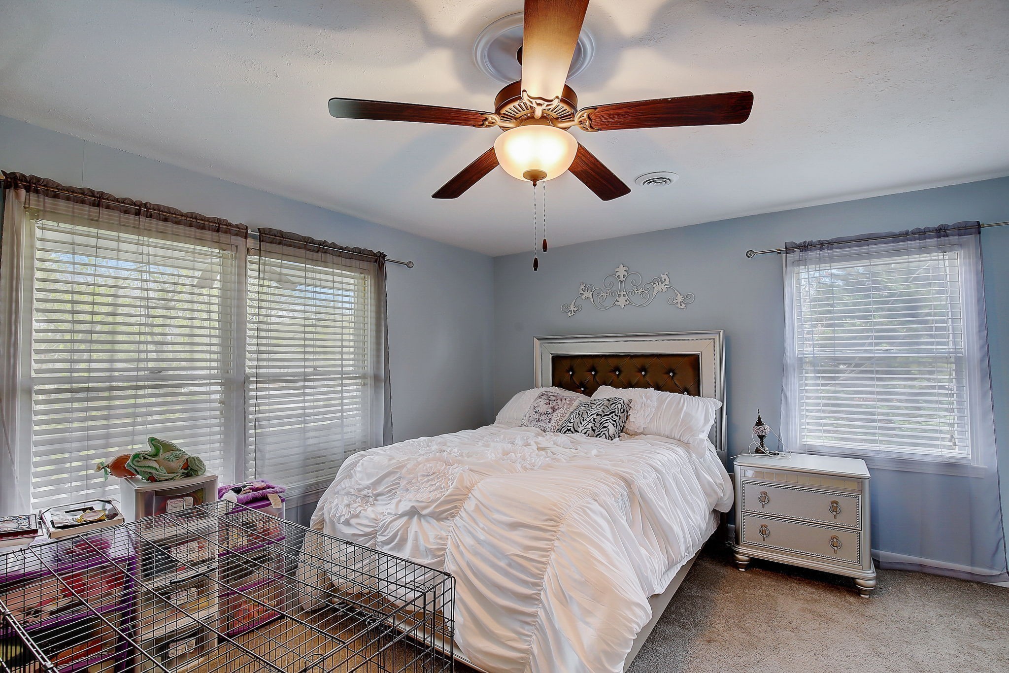 1611 Salt Lick Place Murfreesboro, TN 37129 - Photo 34 of 75 a bedroom with a bed and a chandelier